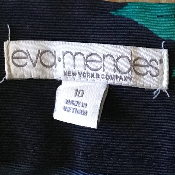 Eva Mendes "new york and company"- Lemon Print Pleated Lengthened Skirt - Picture 6 of 9